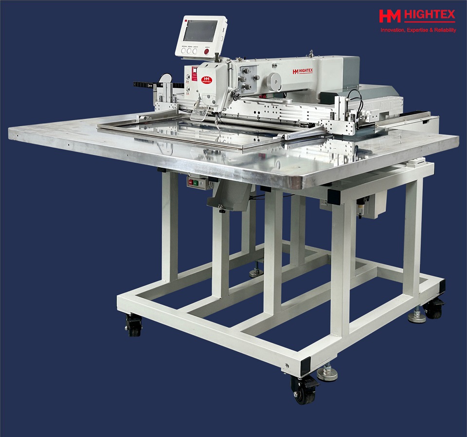 heavy duty large area programmable pattern sewing machine